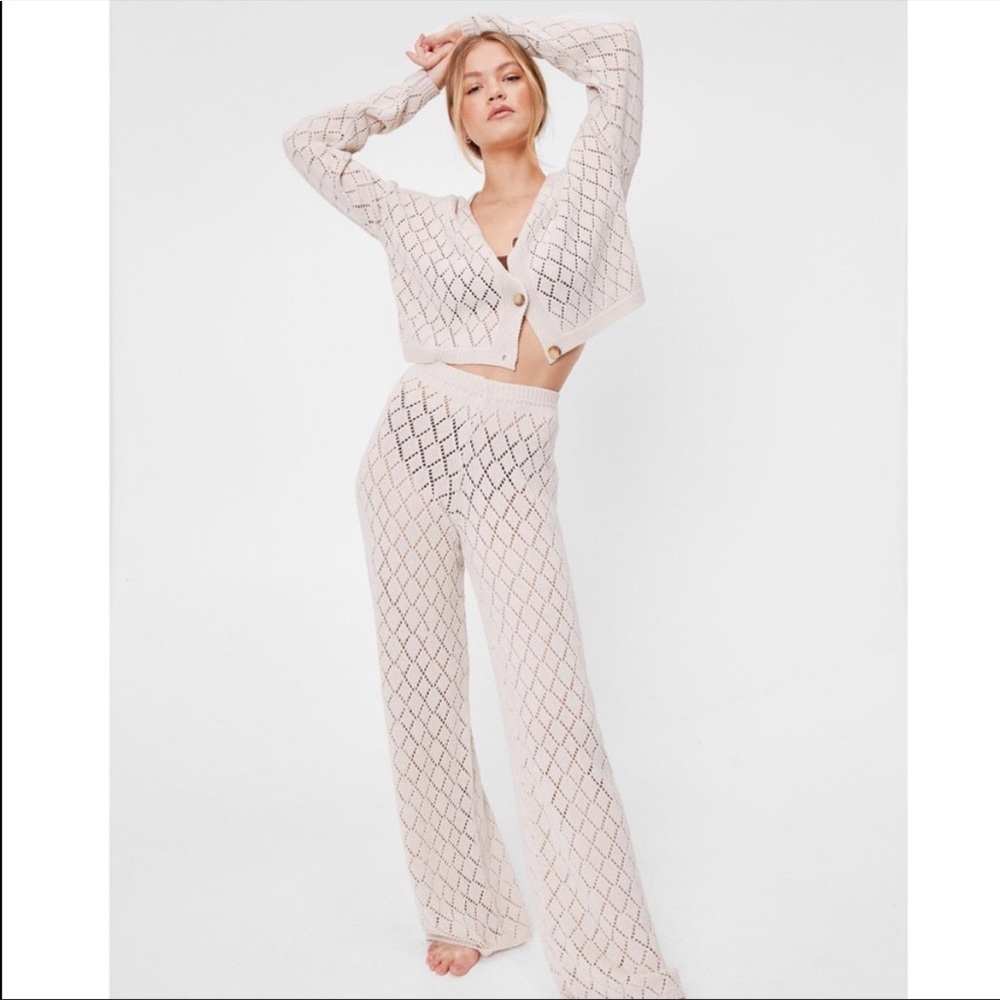 LASTSET M Diamond knit set cardigan and pants - Picture 7 of 7
